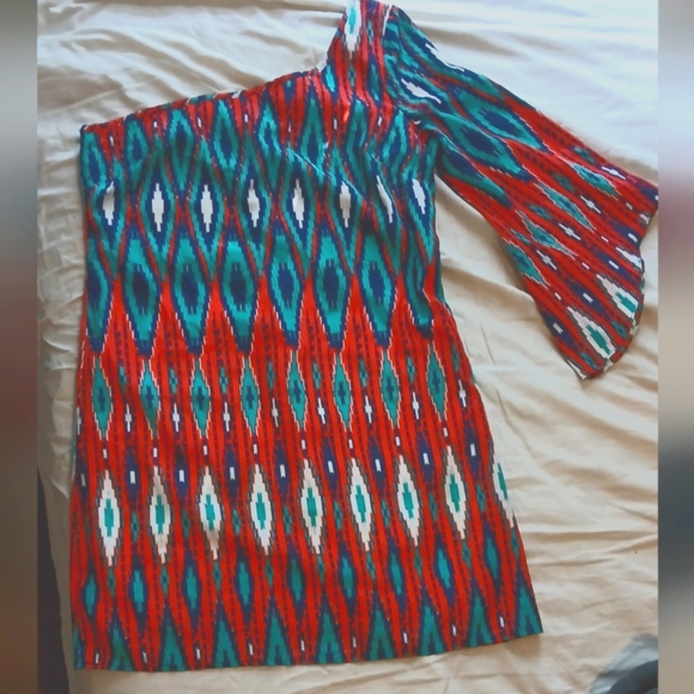 Colorful One-Shoulder Mini - M
